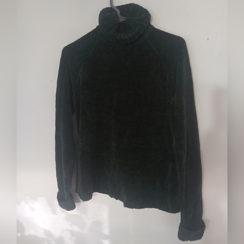 Cherokee Dark Green Turtleneck Sweater(0325)